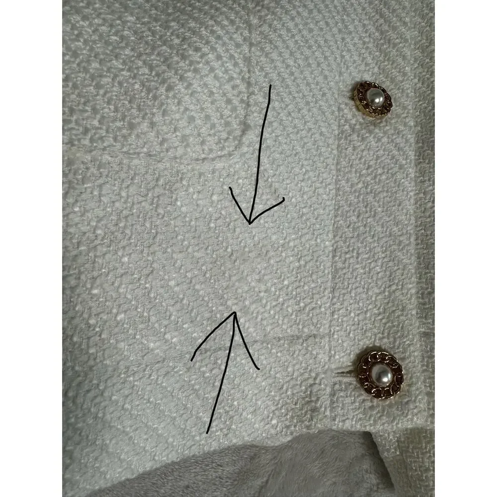 NWT‎ J.Crew Tweed Lady Jacket in White Size 22